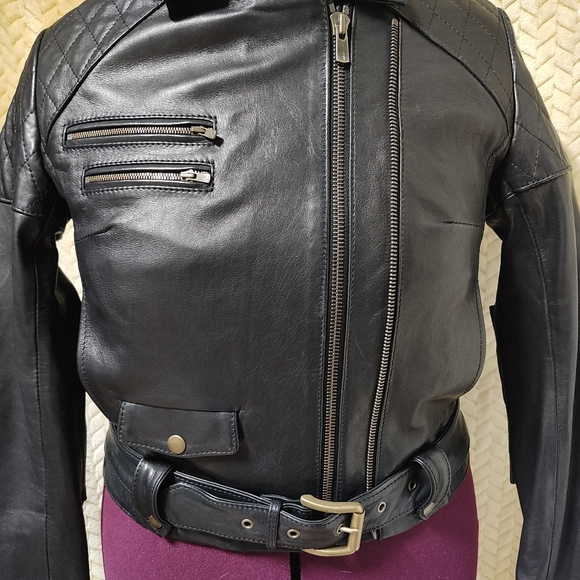 billy reid leather jacket - Picture 5 of 16